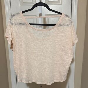 Athleta pinky peach oversized crop